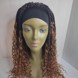 Boho Senegal Twist Handmade Crochet Headband Wig